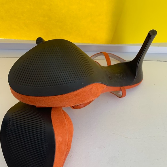 Micheal Kors orange suede heels. Never worn. Size 7. True to size. - Picture 5 of 5